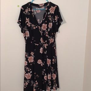 Torrid Floral Wrap Dress Size 2